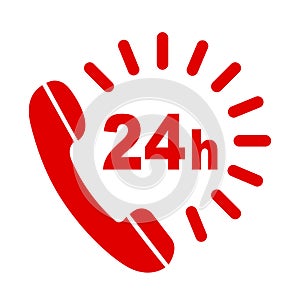 Round-the-clock support - vector